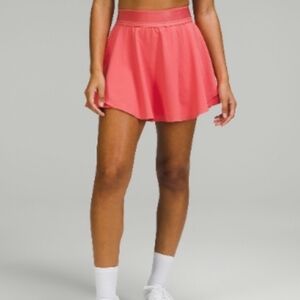 Court Rival High-Rise Skirt in Pale Raspberry Sz 10